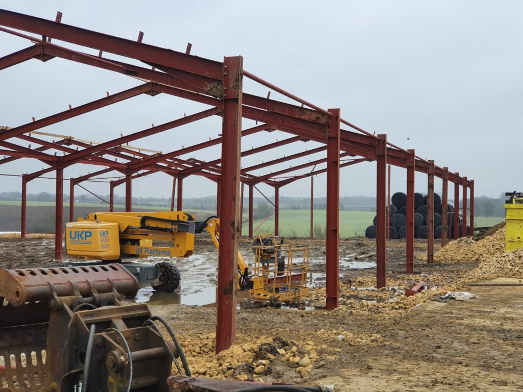 Steel structure for a agriculture